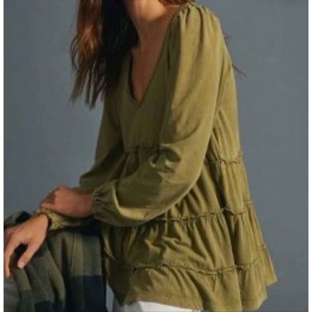Anthropologie Tiered Tunic Top